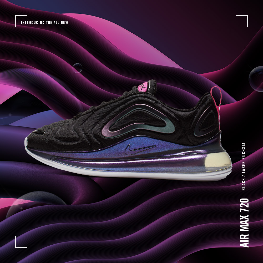 Nike Women's 720 SE Black/Pink sneaker 