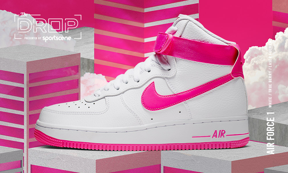Drop | Nike Air Force 1 High White/Pink 